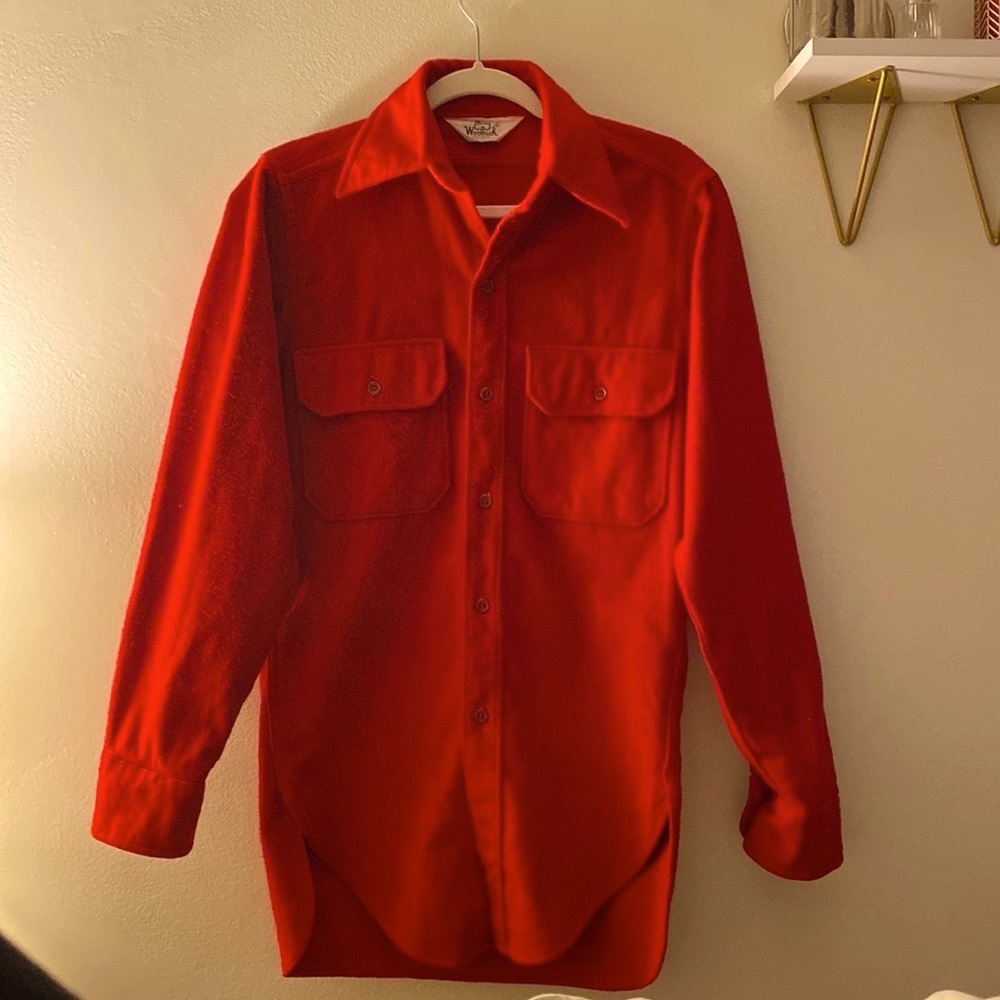 50’s Woolrich Button Up - Red